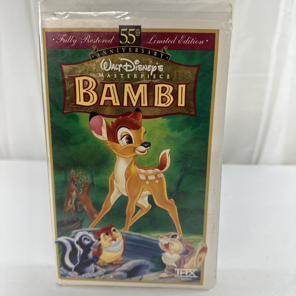 Bambi‎ 55th Anniversary Walt Disney's Masterpiece (VHS, Limited Edition) 9505
